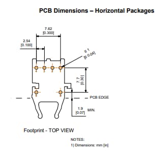 Mechanical Drawing - Broadcom AFBR-2529SIZ Fiber-Optic Receiver
